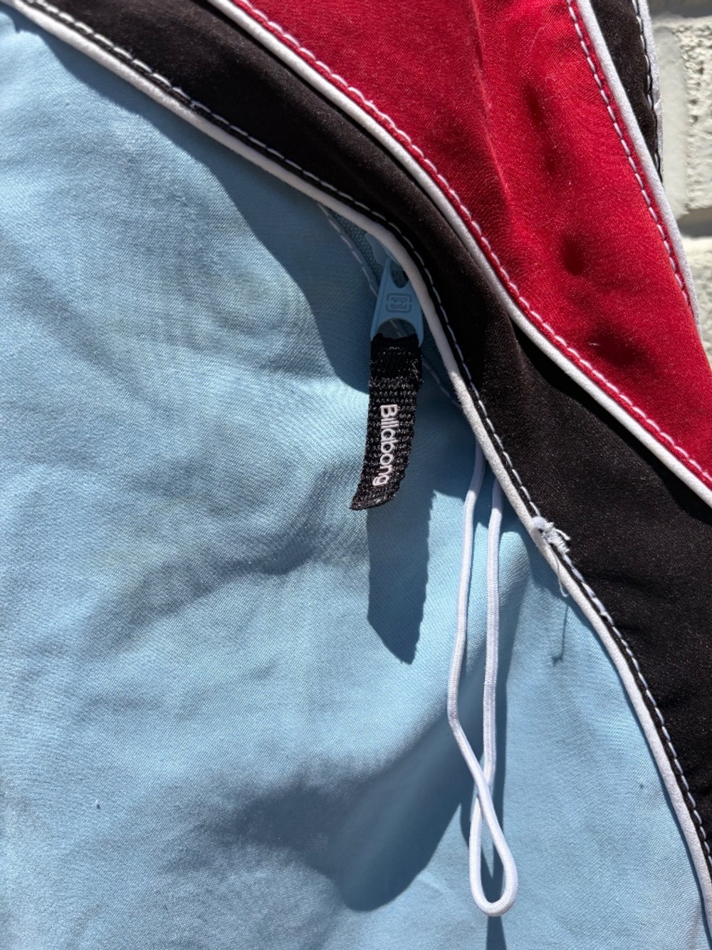 Vintage Billabong Andy Irons surf shorts 33 blue, red, black - Picture 7 of 16